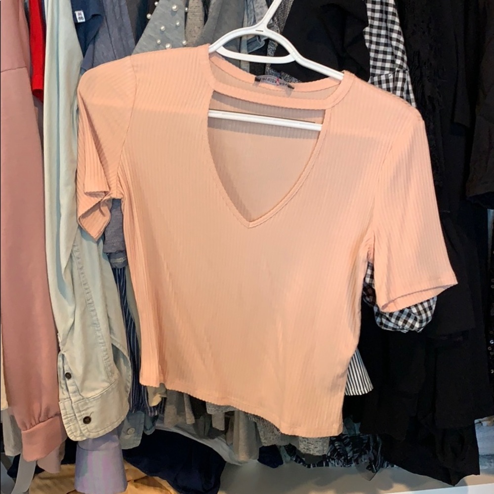 Fashion Nova Peach Crop Top